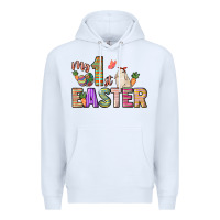 White My 1st Easter Day Premium Hoodie - HowdyJamesFarm