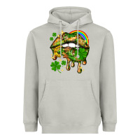 Moon Dust St. Patrick's Day lips Heavyweight Hoodie - HowdyJamesFarm