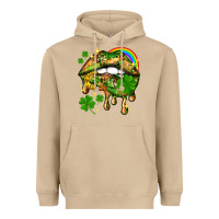 Mushroom St. Patrick's Day lips Heavyweight Hoodie - HowdyJamesFarm