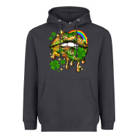 Smoke St. Patrick's Day lips Heavyweight Hoodie - HowdyJamesFarm