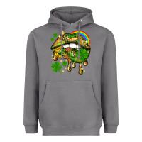 Storm St. Patrick's Day lips Heavyweight Hoodie - HowdyJamesFarm