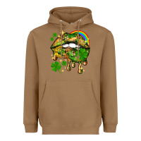 Toasted Coconut St. Patrick's Day lips Heavyweight Hoodie - HowdyJamesFarm
