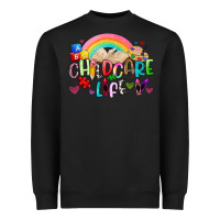 Black childcare life Heavyweight Sweatshirt - Artiststas