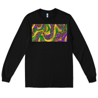 Black Mardi gras colors with leopard Long Sleeve Tee - RanaPortraitStore