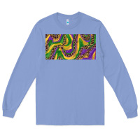Colony Blue Mardi gras colors with leopard Long Sleeve Tee - RanaPortraitStore