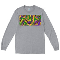 Heather Grey Mardi gras colors with leopard Long Sleeve Tee - RanaPortraitStore