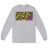 Moon Dust Mardi gras colors with leopard Long Sleeve Tee - RanaPortraitStore