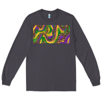 Smoke Mardi gras colors with leopard Long Sleeve Tee - RanaPortraitStore
