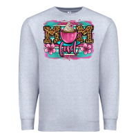 Heather Grey mom fuel coffee cup Premium Sweatshirt - OliviaCreatesArt