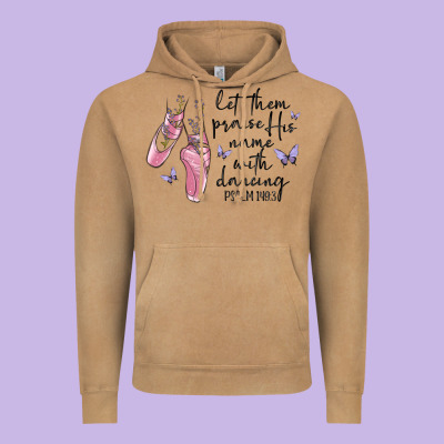 Let Them Praise His Name With Dancing Vintage Hoodie Designed By Maliassmallbusiness