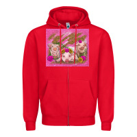 Red pigs Zipper Hoodie - TumblerDesignByShophia