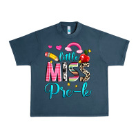 Midnight Navy little miss pre k Urban Heavy Tee - NancyCooperArtShop