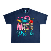 Navy little miss pre k Urban Heavy Tee - NancyCooperArtShop
