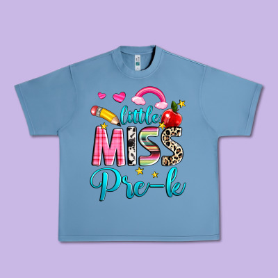Little Miss Pre K Urban Heavy Tee Designed By Nancycooperartshop