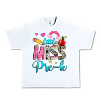 White little miss pre k Urban Heavy Tee - NancyCooperArtShop