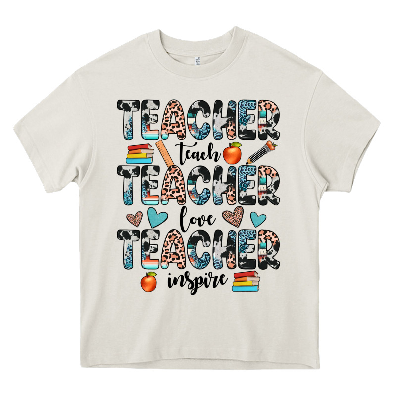 Teacher Teach Love Inspire Heavy Core Tee by JahusDesignShop | Teevron