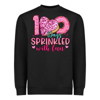 Black 100 days sprinkled with fun Heavyweight Sweatshirt - Artiststas