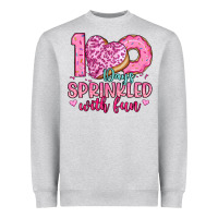 Heather Grey 100 days sprinkled with fun Heavyweight Sweatshirt - Artiststas