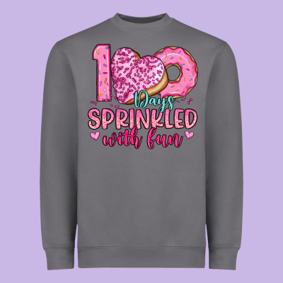 100 Days Sprinkled With Fun Heavyweight Sweatshirt Designed By Artiststas