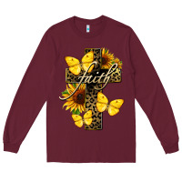 Burgundy Western Faith Long Sleeve Tee - LillyAllenDesigns