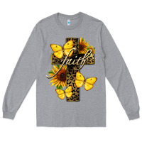 Heather Grey Western Faith Long Sleeve Tee - LillyAllenDesigns
