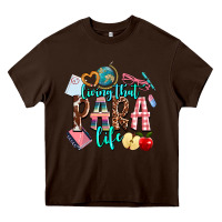 Chocolate Brown living that  para  life Heavy Core Tee - AdoDesignShop