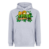 Heather Grey St. Patrick's Day Baseball Heavyweight Hoodie - HowdyJamesFarm