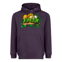 Plum St. Patrick's Day Baseball Heavyweight Hoodie - HowdyJamesFarm