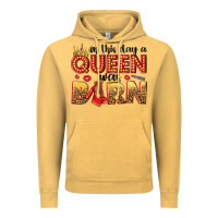 Vintage Mustard on this day a queen was born Vintage Hoodie - NancyCooperArtShop