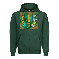 Sports Green laboratory technician Zipper Hoodie - TumblerDesignByShophia