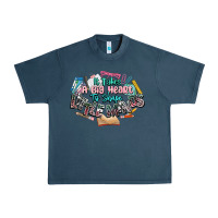 Midnight Navy it takes a big heart to shape little mind teacher Urban Heavy Tee - NancyCooperArtShop