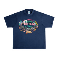 Navy it takes a big heart to shape little mind teacher Urban Heavy Tee - NancyCooperArtShop