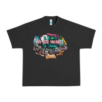 Pigment Black it takes a big heart to shape little mind teacher Urban Heavy Tee - NancyCooperArtShop