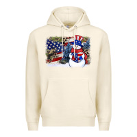 Tofu Patriotic snowman background 4th of july Premium Hoodie - HowdyJamesFarm