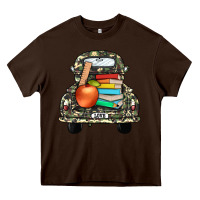 Chocolate Brown farm truck,back to school Heavy Core Tee - JahusDesignShop