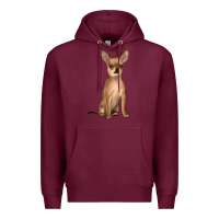 Burgundy chihuahua Premium Hoodie - JahusDesignShop