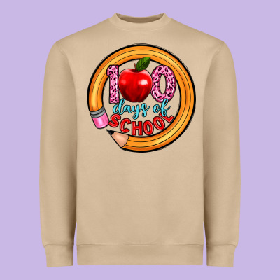 100 Days Of School Heavyweight Sweatshirt Designed By Artiststas
