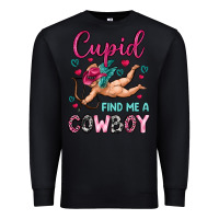 Black cupid find me a cowboy Premium Sweatshirt - OliviaCreatesArt