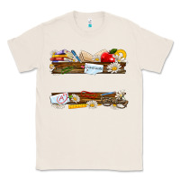 Natural floral teacher custom name Classic Tee - NancyCooperArtShop