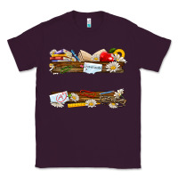 Plum floral teacher custom name Classic Tee - NancyCooperArtShop