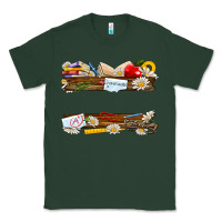 Sports Green floral teacher custom name Classic Tee - NancyCooperArtShop