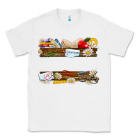 White floral teacher custom name Classic Tee - NancyCooperArtShop