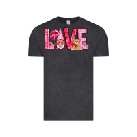 Vintage Black love with gnome Vintage Tee - NancyCooperArtShop