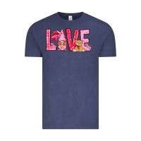 Vintage Denim love with gnome Vintage Tee - NancyCooperArtShop