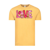 Vintage Mustard love with gnome Vintage Tee - NancyCooperArtShop