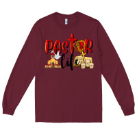 Burgundy Pastor Life Long Sleeve Tee - LillyAllenDesigns
