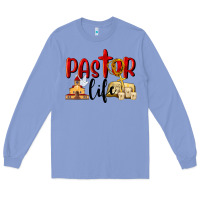 Colony Blue Pastor Life Long Sleeve Tee - LillyAllenDesigns