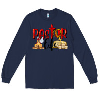 Navy Pastor Life Long Sleeve Tee - LillyAllenDesigns