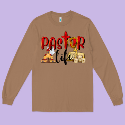 Pastor Life Long Sleeve Tee Designed By Lillyallendesigns