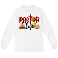 White Pastor Life Long Sleeve Tee - LillyAllenDesigns